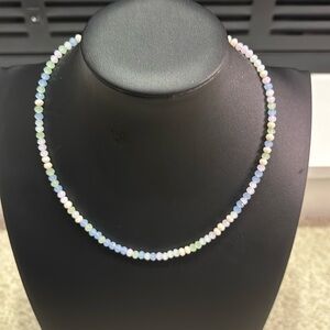 NWOT CR15 Natural Austrian Crystal 4mm necklace